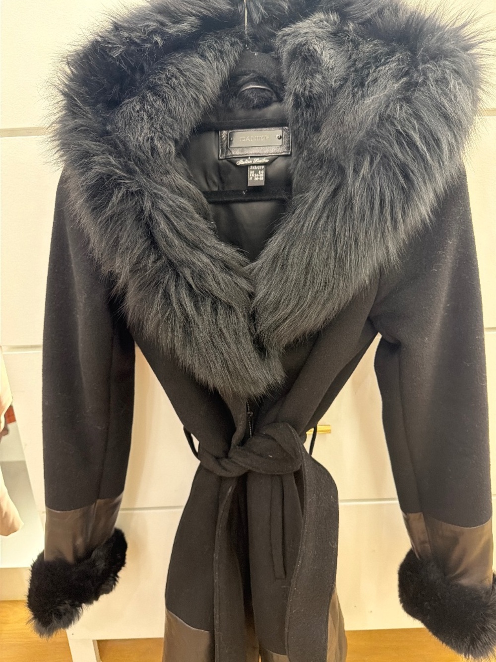 Danier leather and fur Jacket